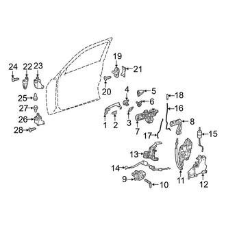 Mercedes-Benz OE - Front Door - Lock & Hardware