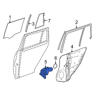 Mercedes-Benz OE - Rear Left Window Motor