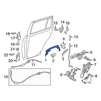 Mercedes-Benz OE - Rear Left Outer Exterior Door Handle