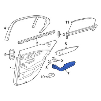 Mercedes-Benz OE - Rear Right Door Armrest