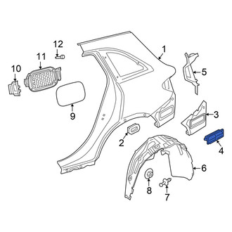 Mercedes-Benz OE - Rear Left Quarter Panel Vent