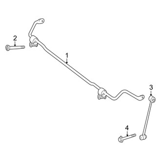 Mercedes-Benz OE - Rear Suspension - Stabilizer Bar & Components