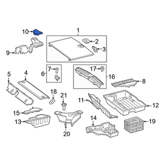 Mercedes-Benz OE - Right Trunk Trim Panel Cap
