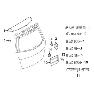 Mercedes-Benz OE - Lift Gate - Exterior Trim