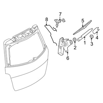 Mercedes-Benz OE - Lift Gate - Wiper & Washer Components