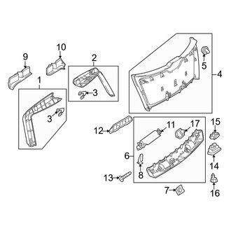 Mercedes-Benz OE - Lift Gate - Interior Trim (Sport Utility X253 Body Code)