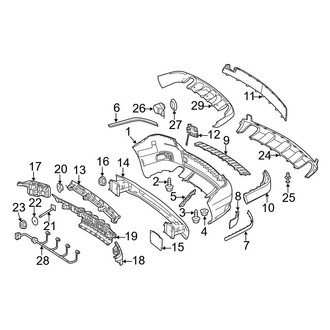 Mercedes-Benz OE - Rear Bumper - Bumper & Components