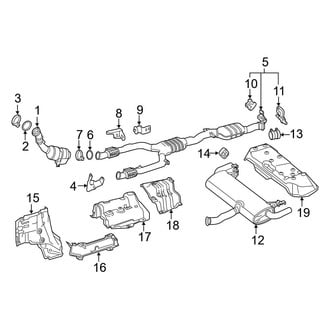 Mercedes-Benz OE - Exhaust System - Exhaust Components (W/O Performance Exhaust), (Sport Utility X253 Body Code)