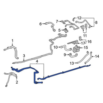 Mercedes-Benz OE - Rear Rearward Drive Motor Inverter Radiator Hose
