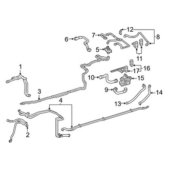 Mercedes-Benz OE - Inverter Cooling Components (Rear System), (Sport Utility X253 Body Code)
