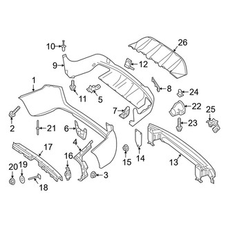 Mercedes-Benz OE - Rear Bumper - Bumper & Components (Bumper & Components)