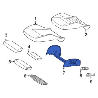 Mercedes-Benz OE - Front Right Seat Track Support