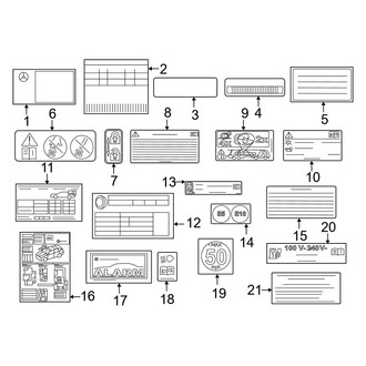 Mercedes-Benz OE - Information Labels - Labels