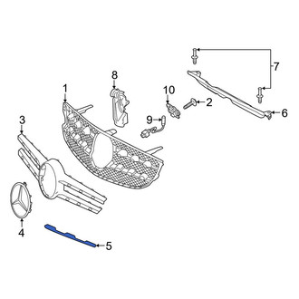 Mercedes-Benz OE - Front Left Grille Molding