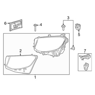 Mercedes-Benz OE - Front Lamps - Headlamp Components (LED), (Sport Utility 253.964 Body Code / 253.983 Body Code / 253.984 Body Code)