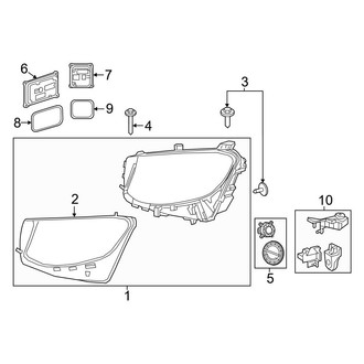Mercedes-Benz OE - Front Lamps - Headlamp Components (Active LED), (Sport Utility 253.983 Body Code / 253.984 Body Code)
