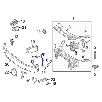 Mercedes-Benz OE - Center Radiator Support Panel Brace