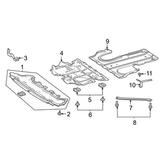 Mercedes-Benz OE - Radiator Support - Splash Shields