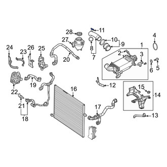 Mercedes-Benz OE - Intercooler Pipe Bracket