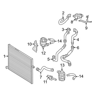 Mercedes-Benz OE - Cooling - Intercooler (AT Radiator, Left Side)