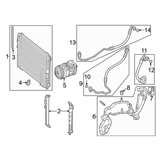 Mercedes-Benz OE - Air Conditioner & Heater - Condenser, Compressor & Lines