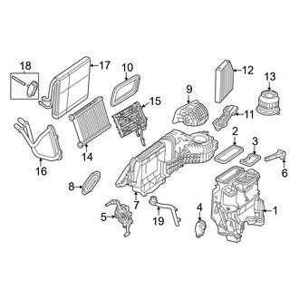 Mercedes-Benz OE - Air Conditioner & Heater - Evaporator & Heater Components