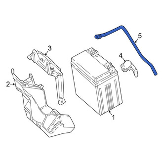 Mercedes-Benz OE - Lower Battery Vent Tube