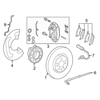 Mercedes-Benz OE - Front Suspension - Brake Components