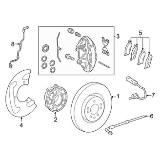 Mercedes-Benz OE - Front Suspension - Brake Components (Base)