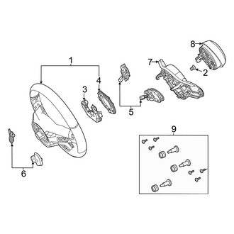 Mercedes-Benz OE - Steering Wheel & Trim (W/O Sport Wheel), (Base / 4Matic)