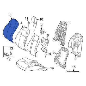 Mercedes-Benz OE - Front Right Seat Back Cushion Cover