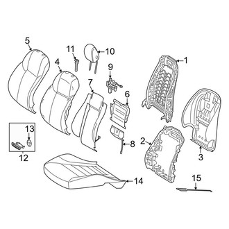 Mercedes-Benz OE - Seats & Tracks - Passenger Seat Components (Standard Seat)