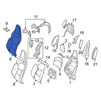 Mercedes-Benz OE - Front Left Seat Back Cushion Cover