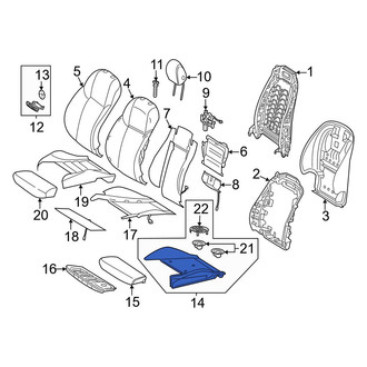 Mercedes-Benz OE - Front Left Seat Cushion Pad