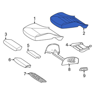 Mercedes-Benz OE - Front Left Rearward Seat Cover