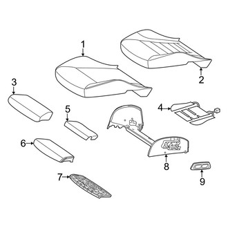 Mercedes-Benz OE - Seats & Tracks - Driver Seat Components (AMG Performance Seat, Seat Cushion), (4Matic)