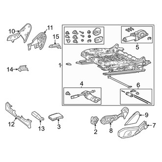 Mercedes-Benz OE - Seats & Tracks - Tracks & Components (With AMG Performance Seat), (Sport Utility Coupe C253 Body Code)