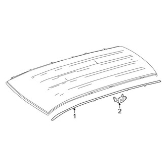 Mercedes-Benz OE - Roof - Exterior Trim (With Panoramic Roof)