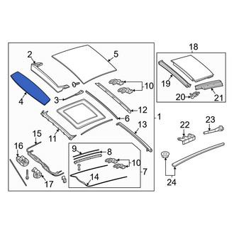Mercedes-Benz OE - Front Sunroof Glass