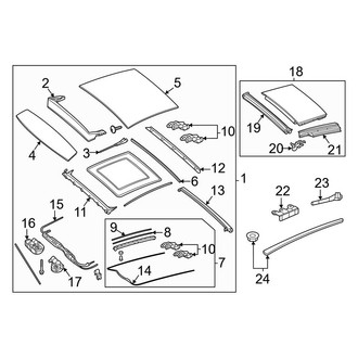 Mercedes-Benz OE - Roof - Sunroof (With Panoramic Roof)