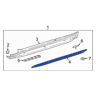 Mercedes-Benz OE - Left Running Board Step Pad
