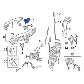 Mercedes-Benz OE - Front Left Outer Exterior Door Handle Cover