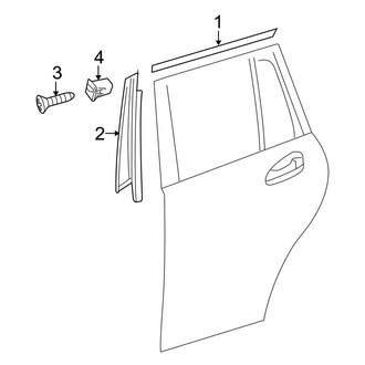 Mercedes-Benz OE - Rear Door - Exterior Trim