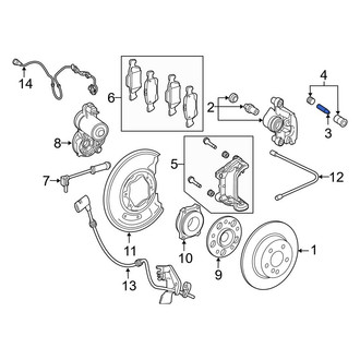 Mercedes-Benz OE - Rear Disc Brake Caliper Pin