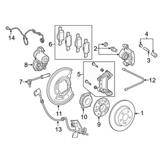 Mercedes-Benz OE - Rear Suspension - Brake Components