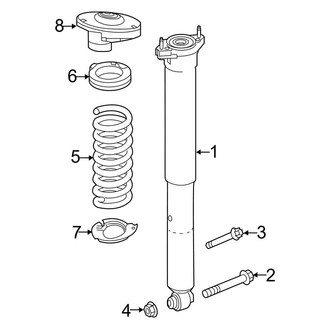Mercedes-Benz OE - Rear Suspension - Shocks & Components (W/O Air Suspension)