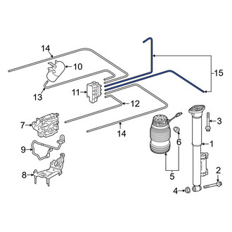 Mercedes-Benz OE - Front Air Suspension Compressor Line