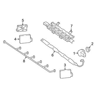 Mercedes-Benz OE - Rear Bumper - Electrical Components (W/O AMG Line)