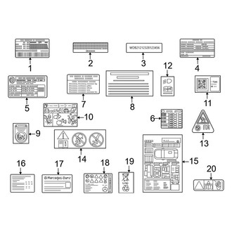 Mercedes-Benz OE - Information Labels - Labels