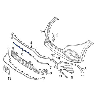 Mercedes-Benz OE - Front Center Bumper Trim